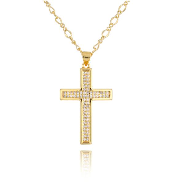 Naszyjnik z krzyżykiem złoty Madeline NRG0447