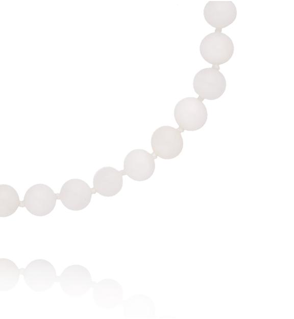 Naszyjnik Pure White z jadeitami NPA1695