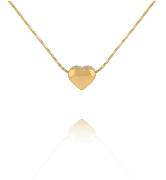 Naszyjnik z subtelnym sercem w kolorze złota NSY0924