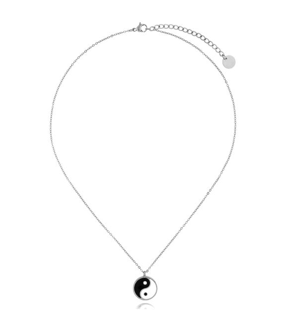 Naszyjnik srebrny Yin and yang NSA0719