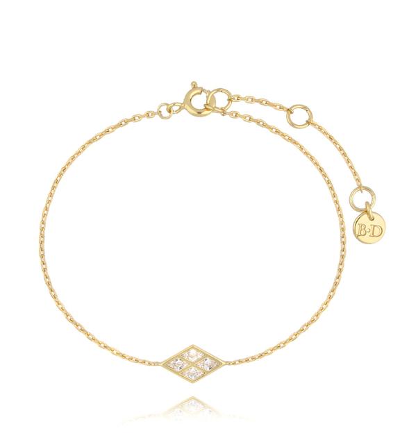 Bransoletka z rombem złota Rhombus BFA0026
