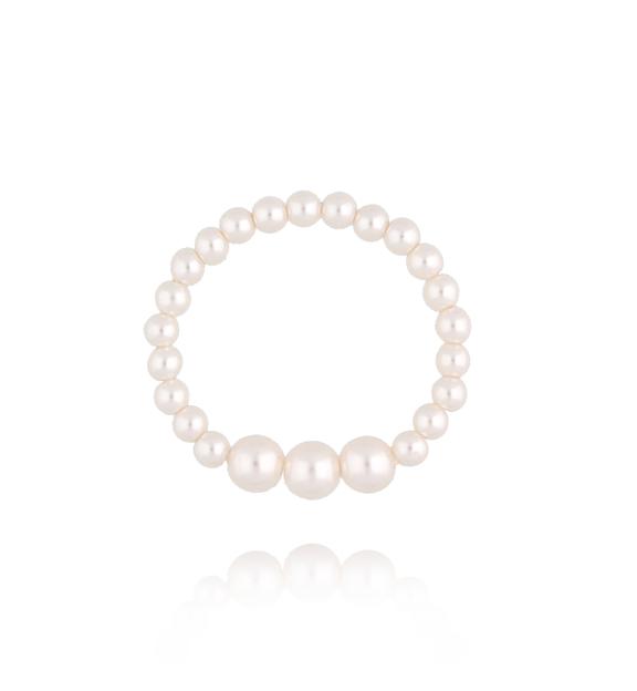 Pierścionek z perełkami elastyczny PPE0083