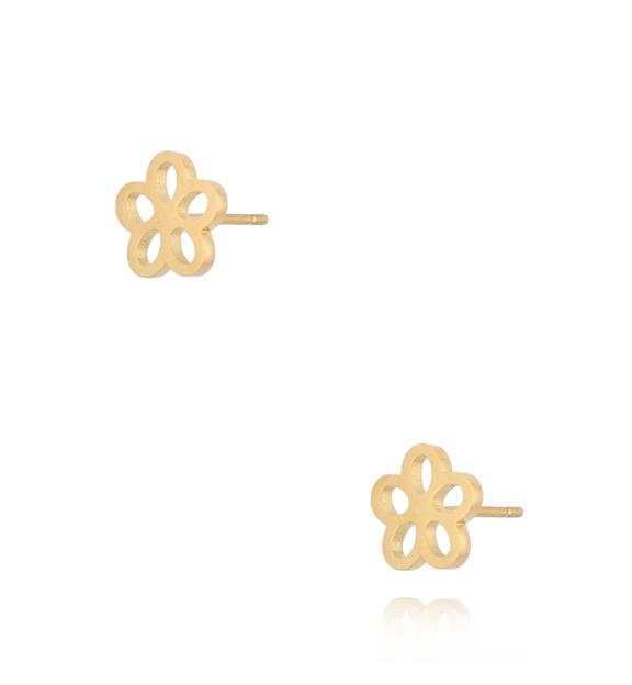 Kolczyki złote wkrętki kwiatuszki Larissa KSA1043