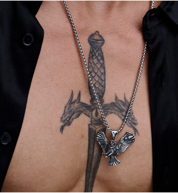 Naszyjnik męski z orłem Thorgrim NMITC0163