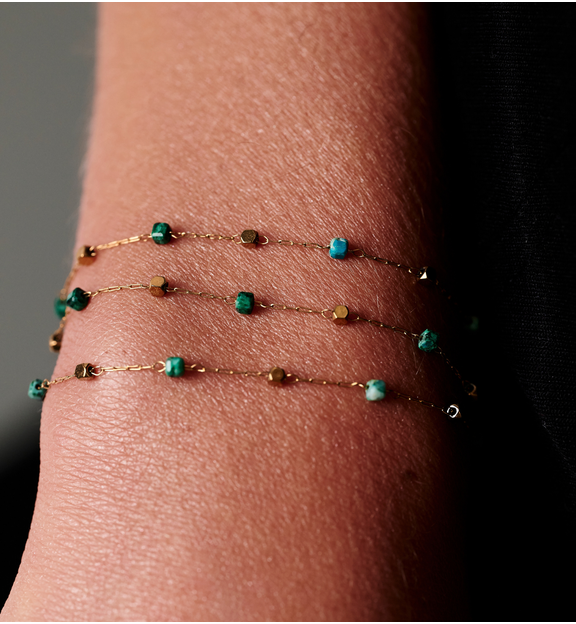 Bransoletka z jadeitami afrykańskimi Peruvian BPA0490