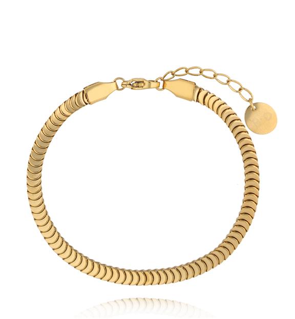 Bransoletka żmijka złota BSY0234