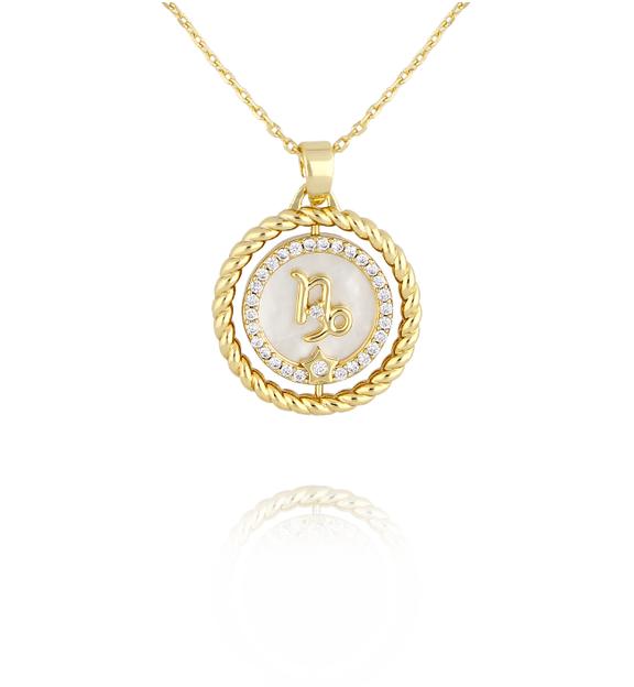 Naszyjnik znak zodiaku Koziorożec NLU0041