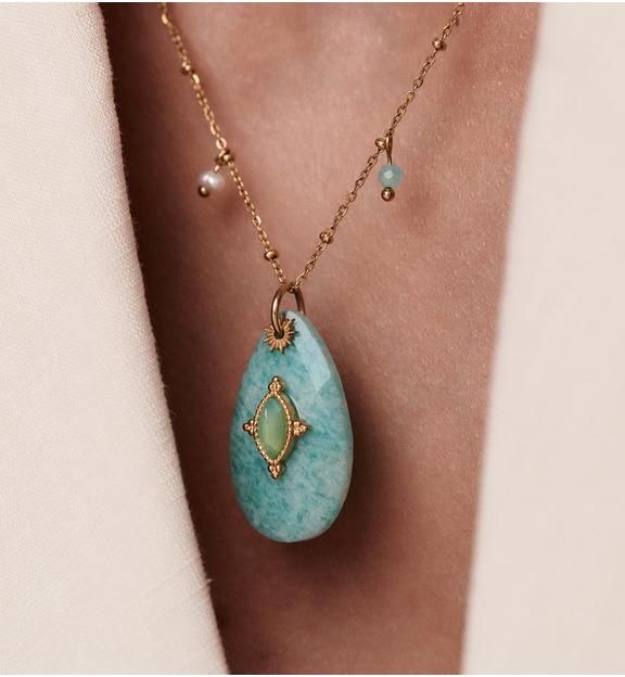 Naszyjnik z amazonitem NPA1370