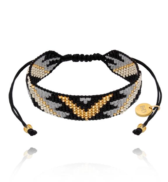 Bransoletka czaro szaro złota pleciona Ersa BSC1323