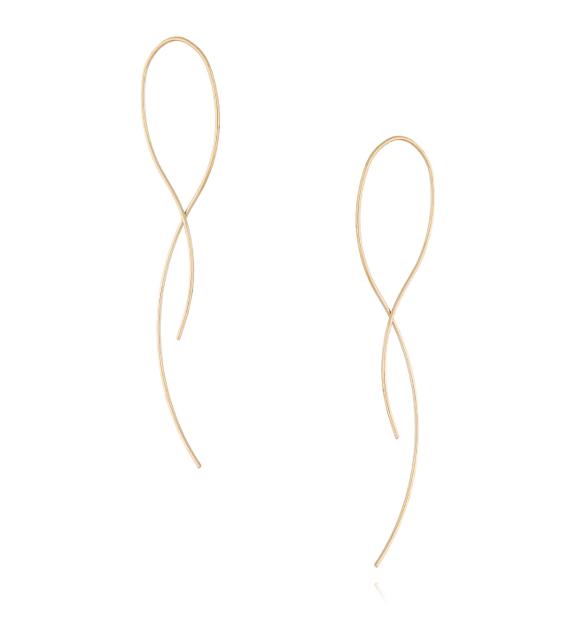 Kolczyki pozłacane przekładane KSA0062