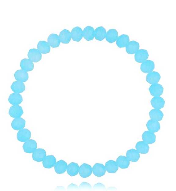 Bransoletka z niebieskimi kryształkami Luminous Crystal 6 mm BCY0270