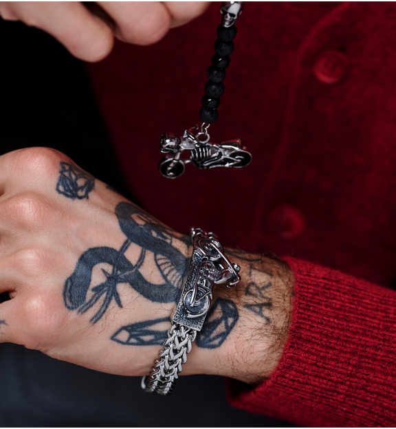 Bransoletka męska z motorem Route BMITC0713