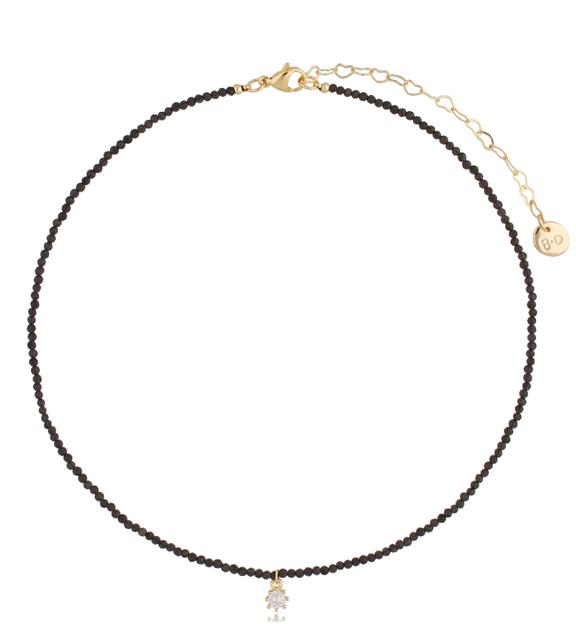 Naszyjnik z obsydianami Surya NTW0339