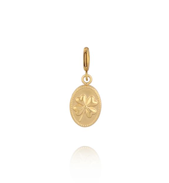 Charms medalion z Czterolistną Koniczyną CHA0014