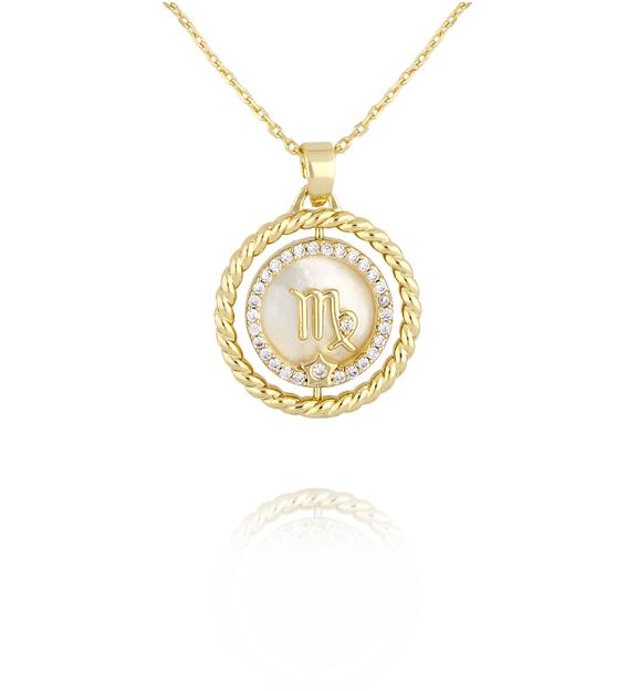 Naszyjnik znak zodiaku Panna NLU0037
