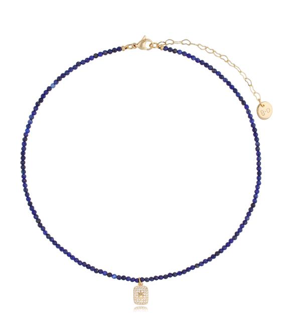 Naszyjnik z kamieniami Lapis Lazuli i zawieszką Lifestyle NTW0645