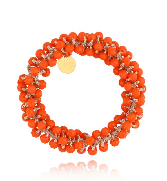 Gumka do włosów z kryształkami pomarańczowa Luminous GWE0012