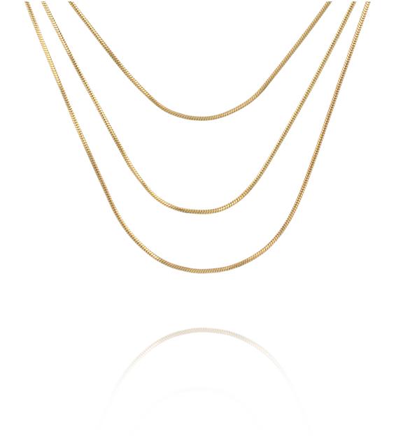 Naszyjnik potrójny typu snake chain NSY0625