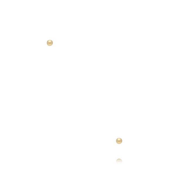 Zestaw minimalistycznych kolczyków kulek złoconych KMB0015