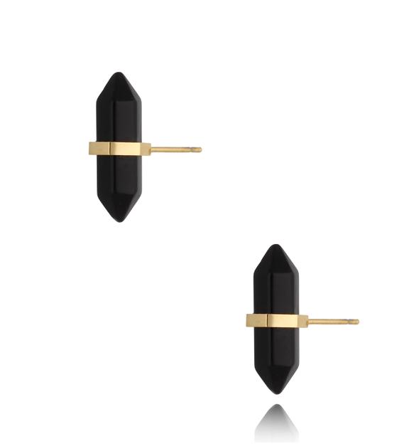 Kolczyki z obsydianem Summer Breeze KLB0025