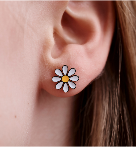 Zestaw biżuterii dla dziewczynki z kwiatuszkiem ZN0221