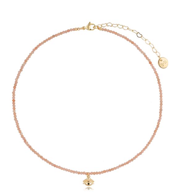 Naszyjnik z kamieniami słonecznymi z okiem Lifestyle NTW0536