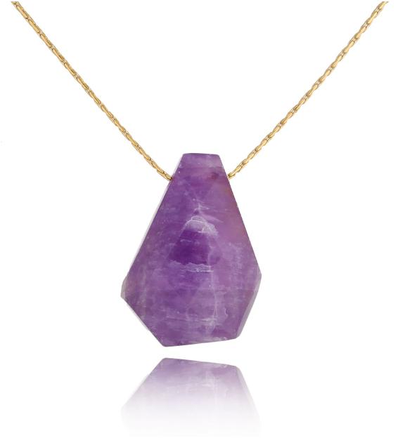 Naszyjnik z ametystem Power Stone NLB0142