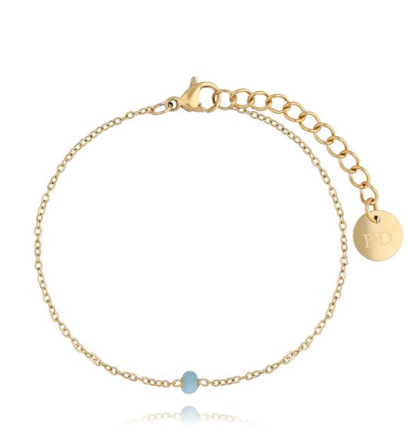 Bransoletka z niebieską emalią Enamel Ball BSA0286