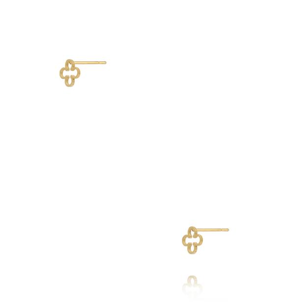 Kolczyki – złocona koniczynka KSY0565