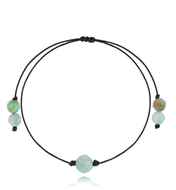 Bransoletka z amazonitami Birthstones BGL0731