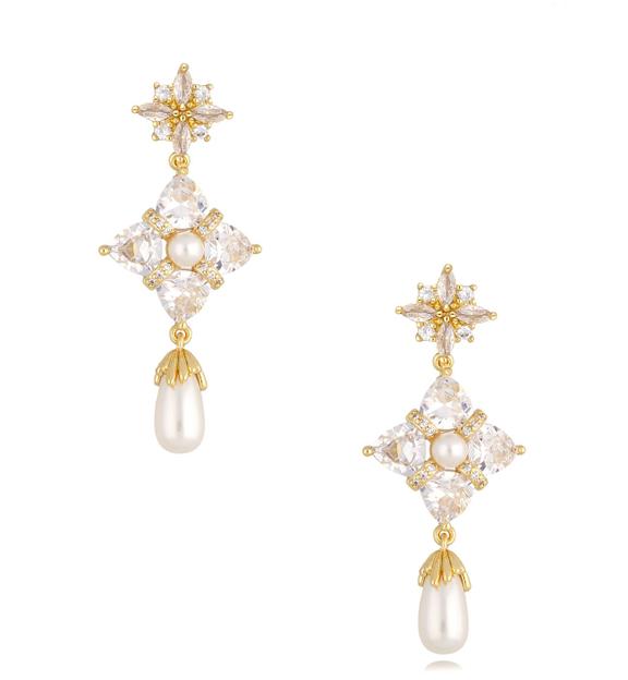 Kolczyki z kryształkami Shining Pearls KSS1340