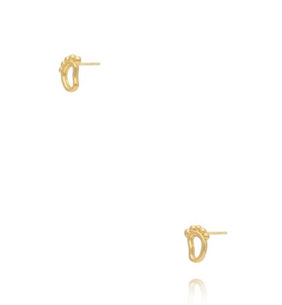 Kolczyki – złocone stópki KSY0575