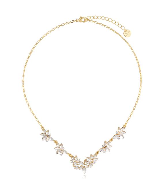 Naszyjnik złoty z kryształami Celebration NS0019