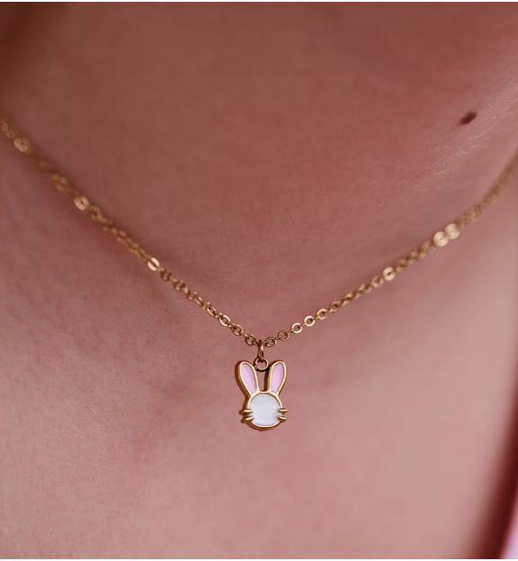 Zestaw biżuterii dla dziewczynki z króliczkiem ZN0227