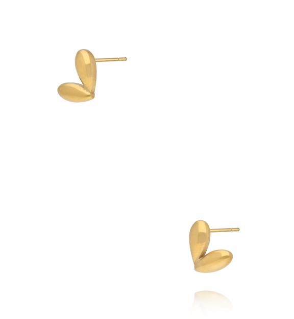 Kolczyki sztyfty w kształcie serca KSY0691