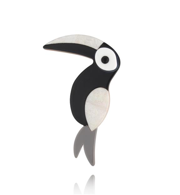 Broszka z tukanem Toucan BRZA0068