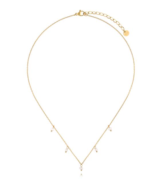 Naszyjnik złoty z perełkami NSY0606