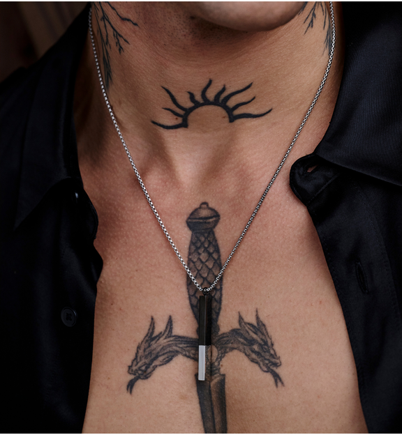 Naszyjnik męski z zawieszką Leif NMITC0126