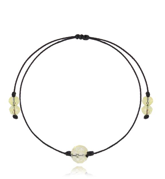 Bransoletka z żółtym topazem Birthstones BGL0738