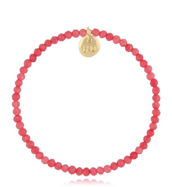 Bransoletka z czerwonymi jadeitami Embla BTW1692