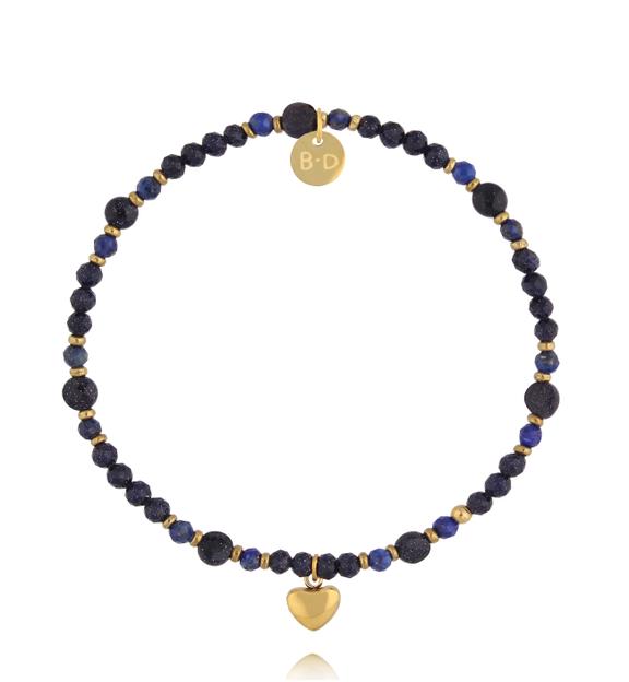 Bransoletka Noc Kairu z sercem BTW3747