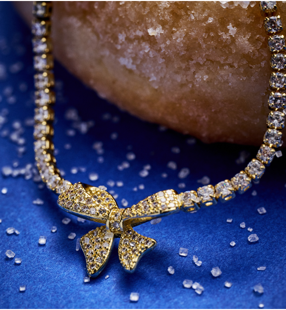 Zestaw biżuterii z kokardkami ZN0065