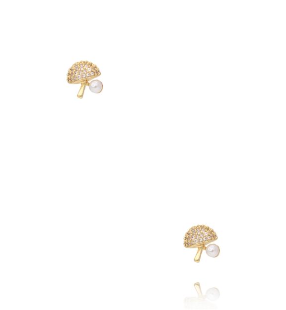 Zestaw złoconych kolczyków KMB0020