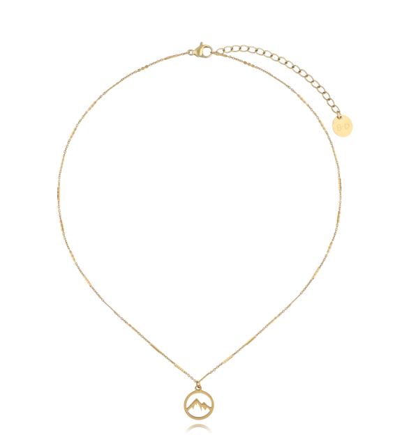 Naszyjnik złoty z górami Mountains NSA1095