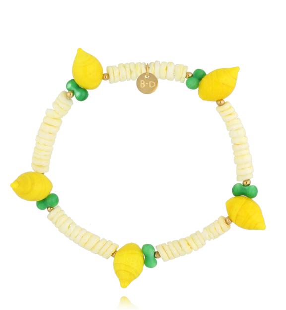 Bransoletka z żółtymi cytrynami BPA0602