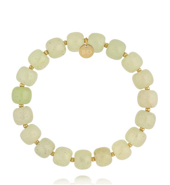 Bransoletka z pistacjowymi jadeitami BPA0671
