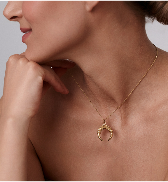 Naszyjnik złoty z księżycem Gatsu NSA0847