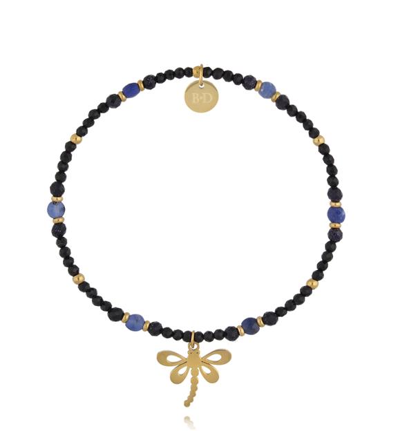 Bransoletka z sodalitami i ważką BTW3667