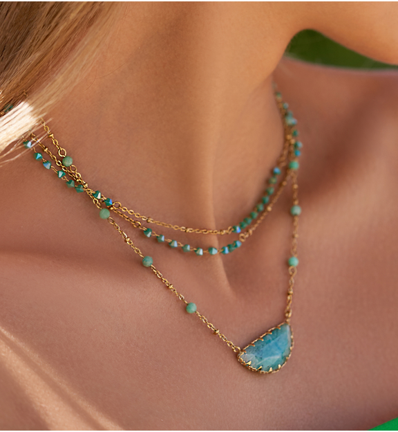 Naszyjnik z amazonitami Oaklei NSC0317