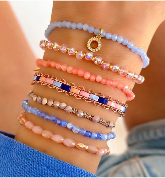 Bransoletka różowe złoto Nahia BSC1489